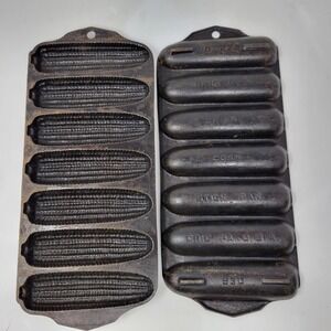 Griswold No 273 Cast Iron Corn Stick Pan Set of 2 Erie PA USA 930 Vintage